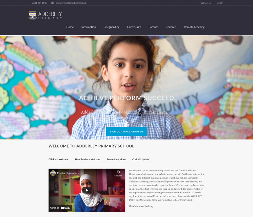 adderley primary school website