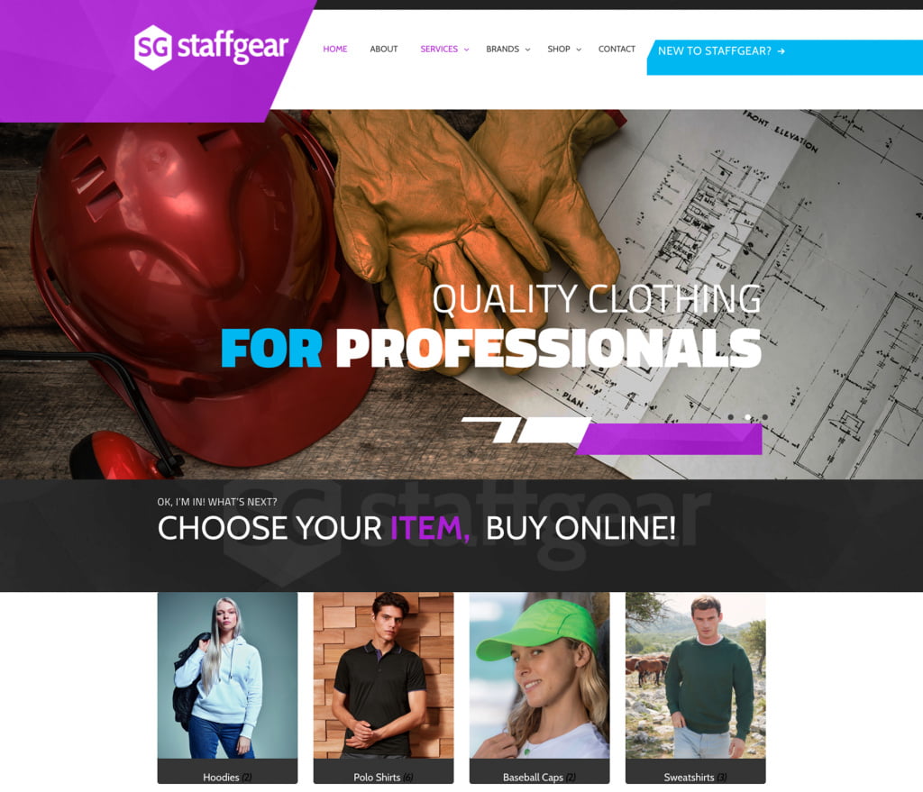 Staffgear website