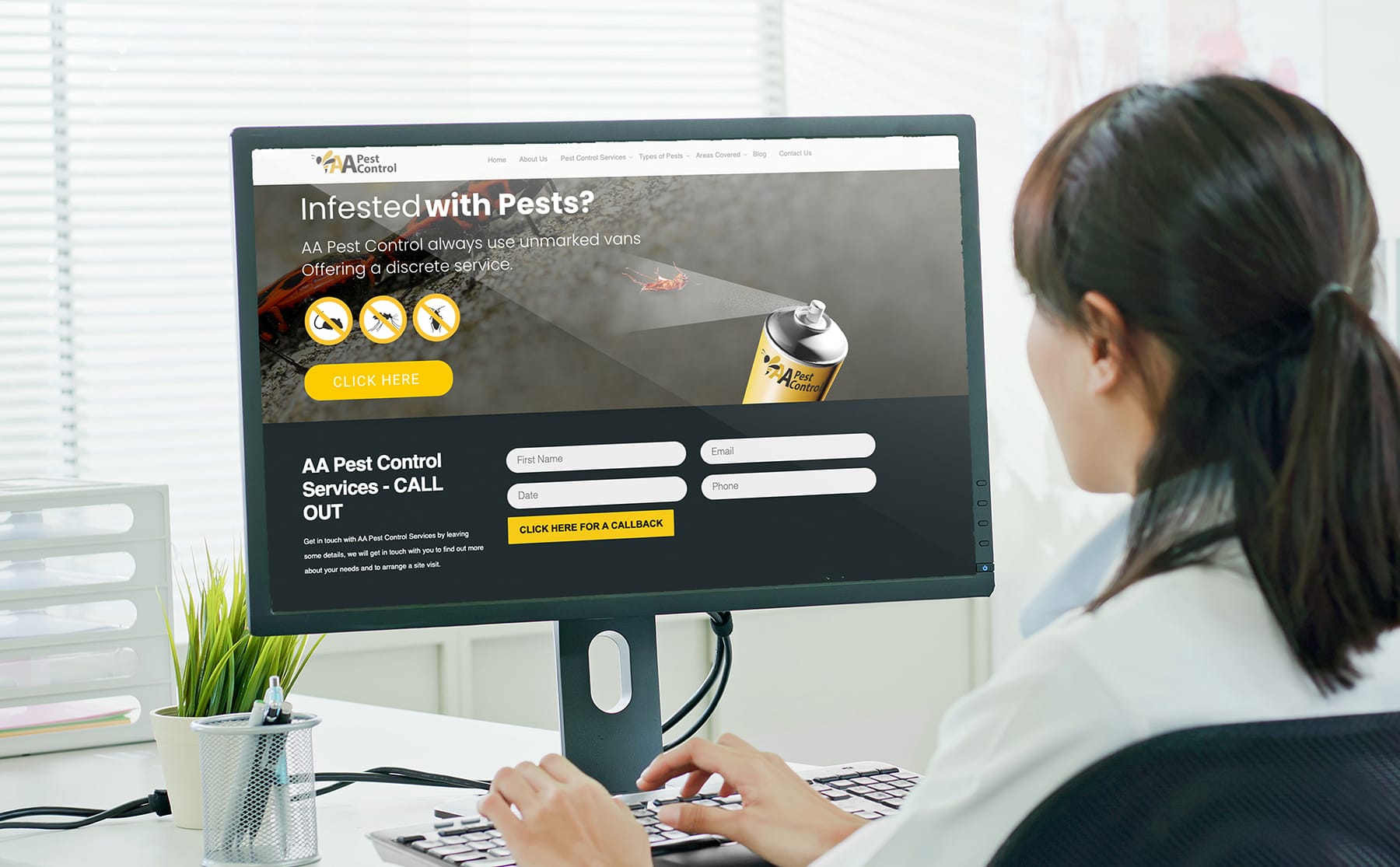 AA Pest Control Website