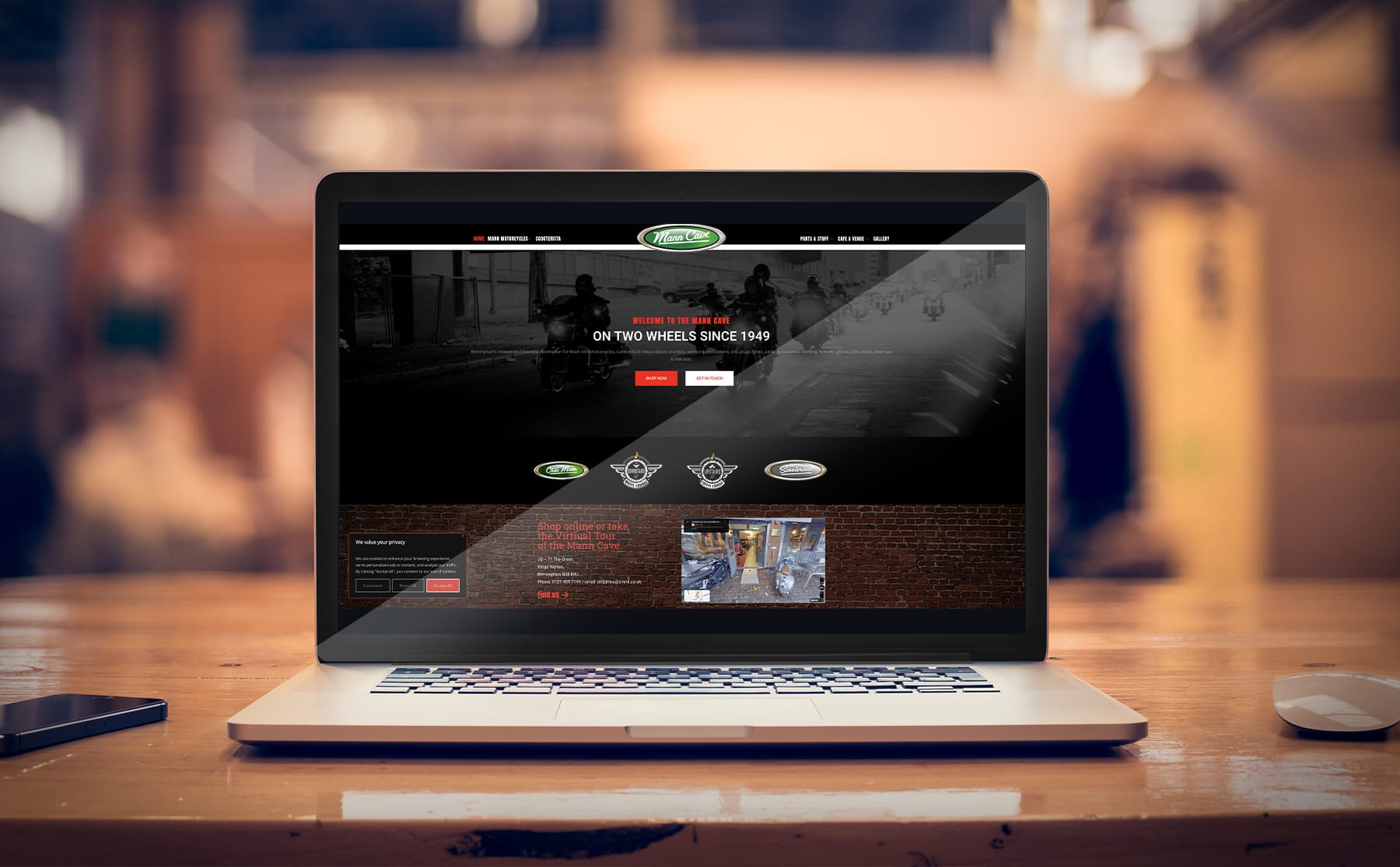 Chas Mann Motorcycles website