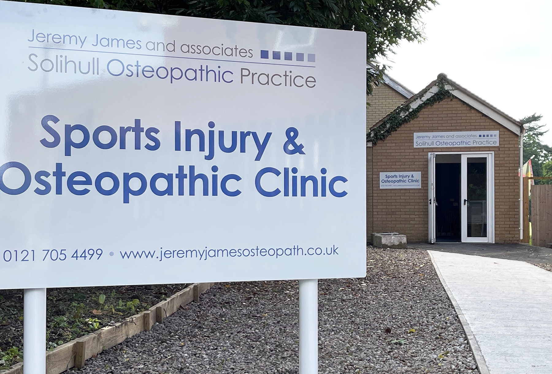 Solihull Osteopathic Practice Exterior Signage Olton