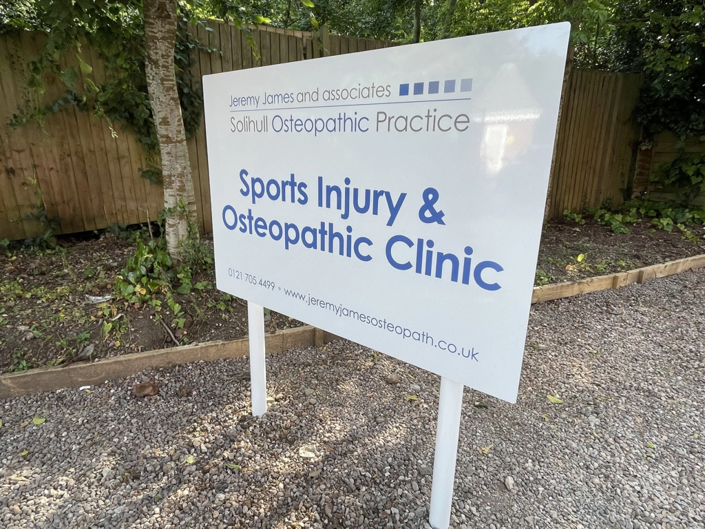 Solihull Osteopathic Practice signage Olton 3